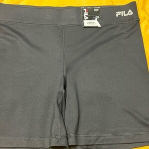 Fila Women's Dark Gray Athletic Shorts